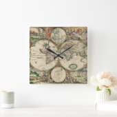 テラルムオルビスタブラ スクエア壁時計 (ホーム)