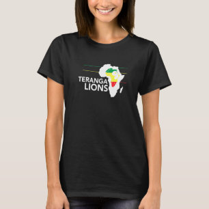 テランガライオンズセネガルサッカーサッカー Tシャツ