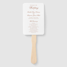 テラ伝統的コッタフォーマル結婚式 プログラム ハンドファン