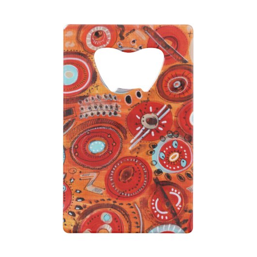 テラ抽象芸術クレジットカードボトルオープナー クレジットカード栓抜き (裏面)