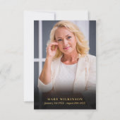 テラ素朴コッタお祝いの写真 サンキューカード (裏面)