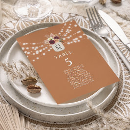 テラ素朴コッタオレンジ結婚の座席表