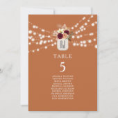 テラ素朴コッタオレンジ結婚の座席表 (正面)