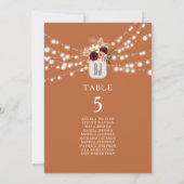 テラ素朴コッタオレンジ結婚の座席表 (裏面)