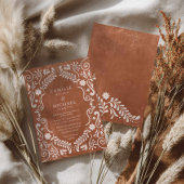 テラ素朴コッタタラベラ結婚メキシコ 招待状