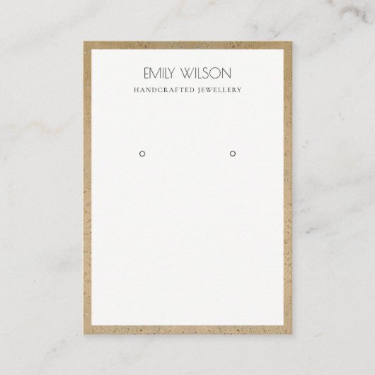 テラ素朴コッタテクスチ縁どャイヤリング表示装置 名刺 (正面)