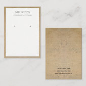 テラ素朴コッタテクスチ縁どャイヤリング表示装置 名刺 (正面/裏面)