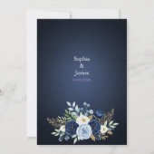 テラ素朴コッタバラ結婚式招待状 招待状 (裏面)