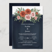 テラ素朴コッタバラ結婚式招待状 招待状 (正面/裏面)