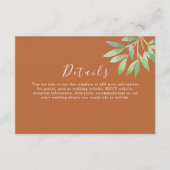 テラ素朴コッタバーンオレンジ結婚ズ詳細 エンクロージャーカード (正面)