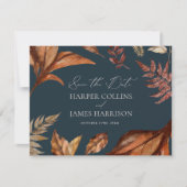 テラ素朴コッタフローラボホネイビー結婚ズ セーブザデート (正面)