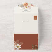 テラ素朴コッタフローラ秋の結婚式 オールインワン招待状 (外側)