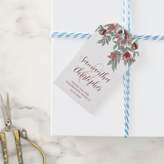 テラ素朴コッタフローラ結婚式の引き出物 ギフトタグ