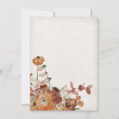 テラ素朴コッタボホフローラリース結婚ズ 招待状 (裏面)