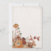 テラ素朴コッタボホフローラリース結婚ズ 招待状 (裏面)