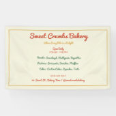 テラ素朴コッタ、緑、マスタードイエローベーカリー 横断幕 (横)