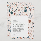 テラ素朴ッツォタイポグラフィテモダンラコッタブルー (正面/裏面)