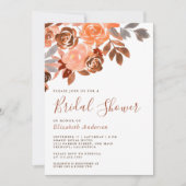 テラ素朴自然コッタフローラブライダルシャワー 招待状 (正面)