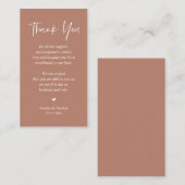 テラ結婚コッタ、心から感謝自然 エンクロージャーカード (正面/裏面)