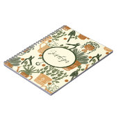 テラ自然コッタと緑の植物:庭園愛好家 ノートブック (左側)