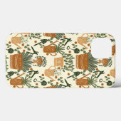 テラ自然コッタと緑の植物:庭園愛好家 Case-Mate iPhoneケース (裏面 (横))