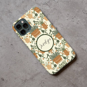 テラ自然コッタと緑の植物:庭園愛好家 iPhone 13ケース