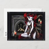 「テラ2」赤い炎の工場 ポストカード (正面/裏面)