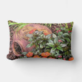 「テラ・コッタの庭の横の花瓶」 ランバークッション (正面)