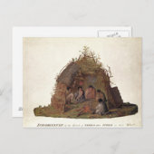 テラ・デル・フエゴ島の住民 ポストカード (正面/裏面)