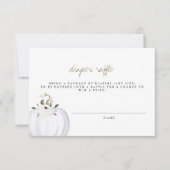 テラ – ボホグリーンリー金ゴールドおむつラッフルチケット 招待状 (正面)