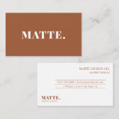 テラ |ミニマモダンリストエレガントプロフェッショナル 名刺 (正面/裏面)