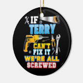 テリもしーは修理できない我々は全てのろう父である セラミックオーナメント (左)