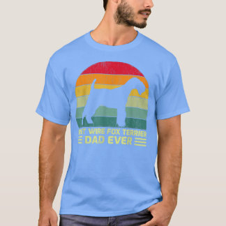 テリアおもしろいー最高のパパFのメンスヴィンテージ線 Tシャツ