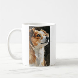 テリアとチワワのミックス犬のアップ コーヒーマグカップ