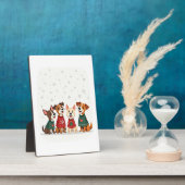 テリアのクリスマス合唱団 フォトプラーク (側面)