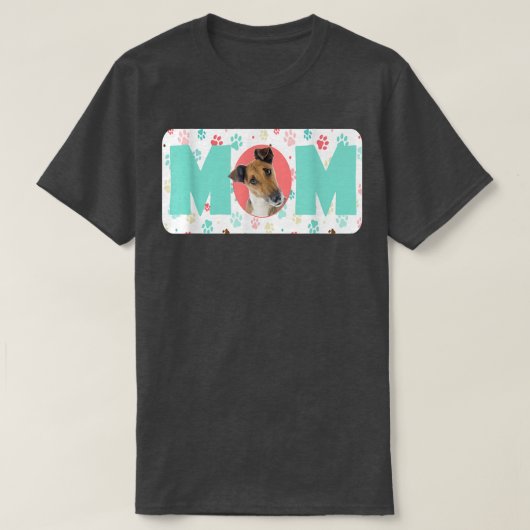テリアのマムドッグ(滑らかな) Tシャツ (デザイン正面)
