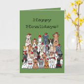 テリアの休日カード カード (黄色い花)