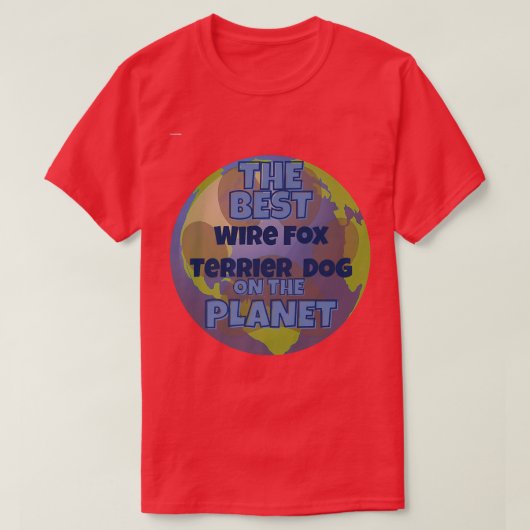 テリアの俺の線は最高の世界の犬だ Tシャツ (デザイン正面)
