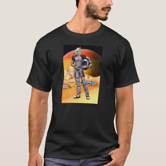 テリアの宇宙飛行士 Tシャツ (正面)
