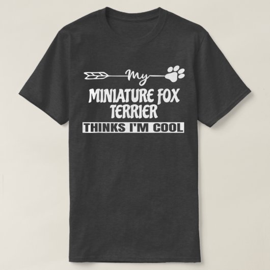 テリアの所有者のためのミニチュア Tシャツ (デザイン正面)
