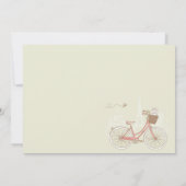テリアオンザピンク自転車Sweet sixteen招待状 招待状 (裏面)