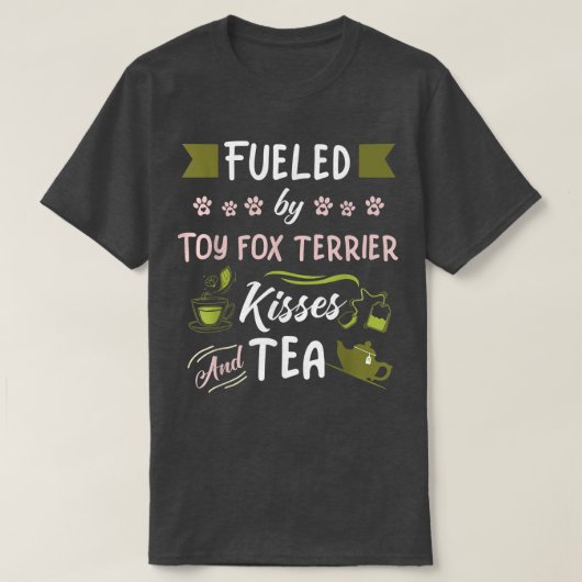 テリアキスお茶のおもちゃ Tシャツ (デザイン正面)