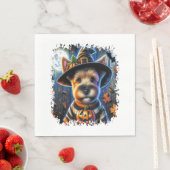 テリアドッグハロウィーンスクエア スタンダードランチョンナプキン (インサイチュ)