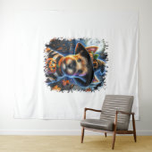 テリアドッグハロウィーンスクエア タペストリー (インサイチュ(横))