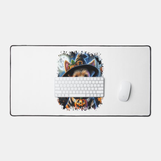 テリアドッグハロウィーンスクエア デスクマット (キーボード&マウス)