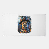 テリアドッグハロウィーンスクエア デスクマット (正面)