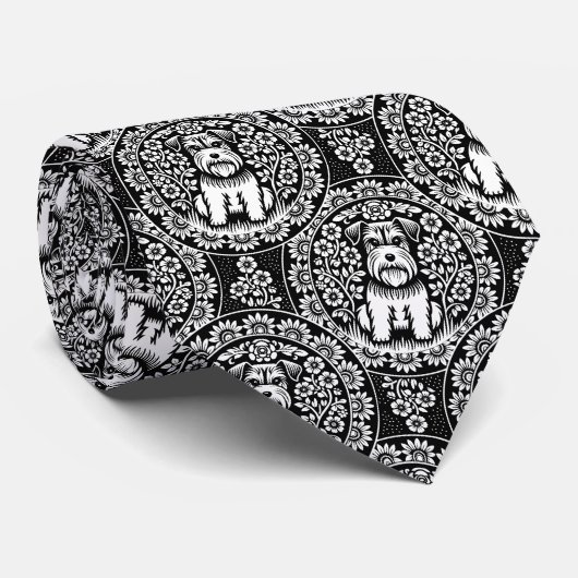 テリアパピースシュナウザースネックタイ ネクタイ (ロール)