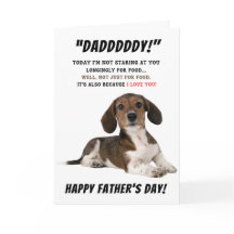 テリアペット犬ハッピーファーザーズカード