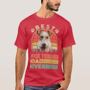 テリア最高のーパパエバーキツネテリア愛犬父 Tシャツ