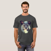 テリア混血可愛い犬 Tシャツ (正面フル)
